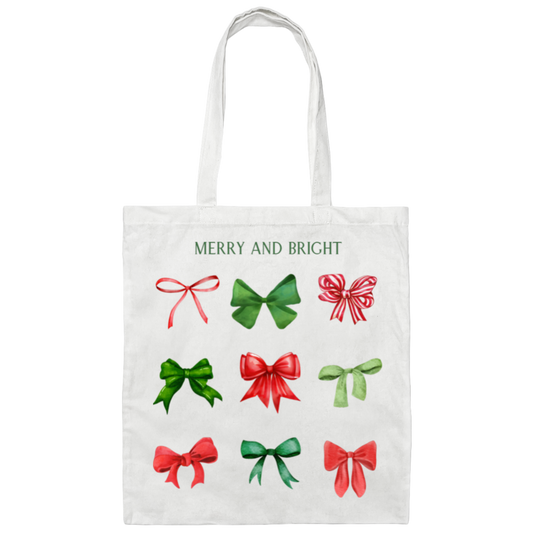 Merry and Brignt - Canvas Tote Bag