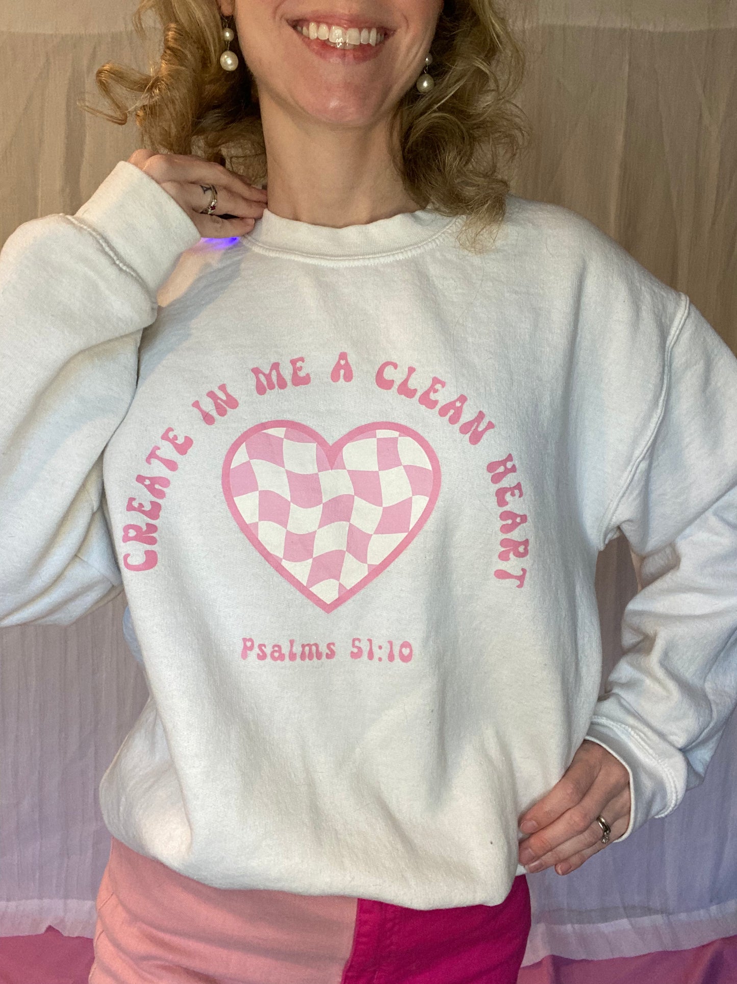 Create in me a clean heart - Crewneck Sweatshirt